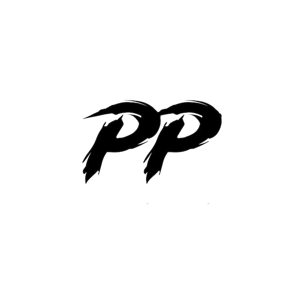 PP monograma logotipo diseño letra texto nombre símbolo monocromo logotipo alfabeto carácter simple logotipo