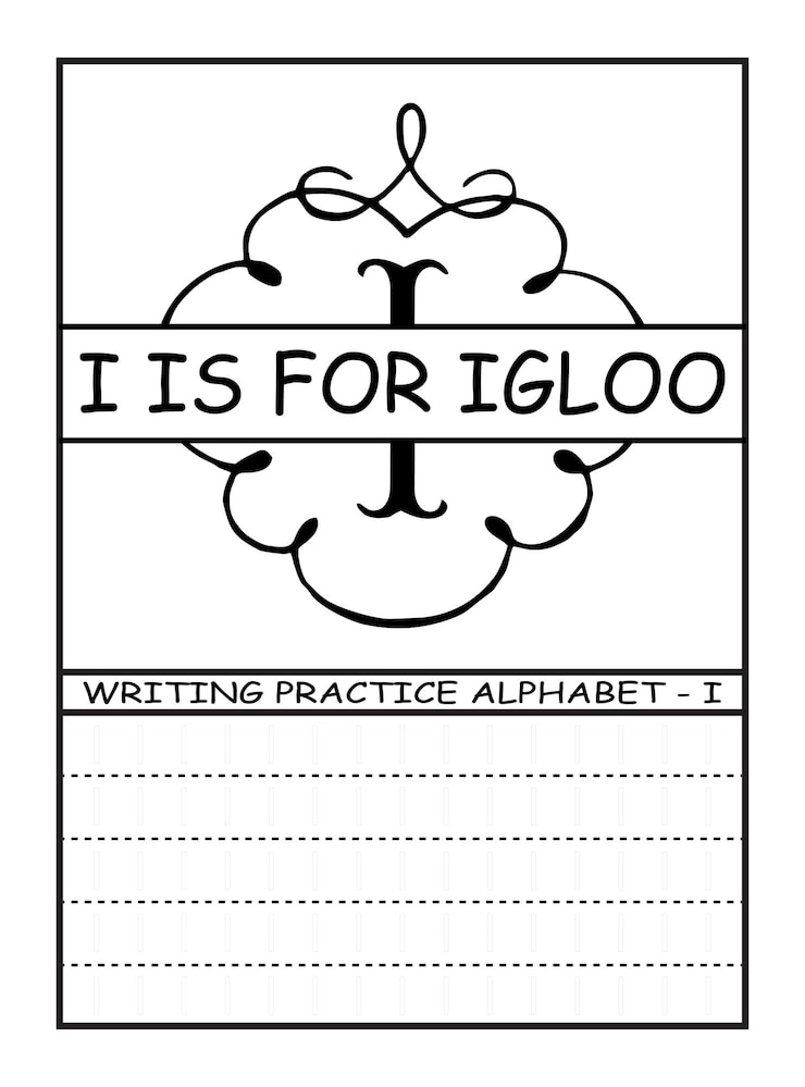 Vector práctica de escritura del alfabeto para niños aprende a escribir letras az