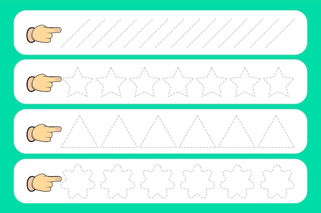 Vector práctica de escritura a mano de vector libre