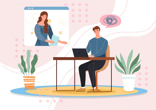 Práctica de psicoterapia servicio de asistencia psicológica consultoría de pacientes telemedicina asesoramiento