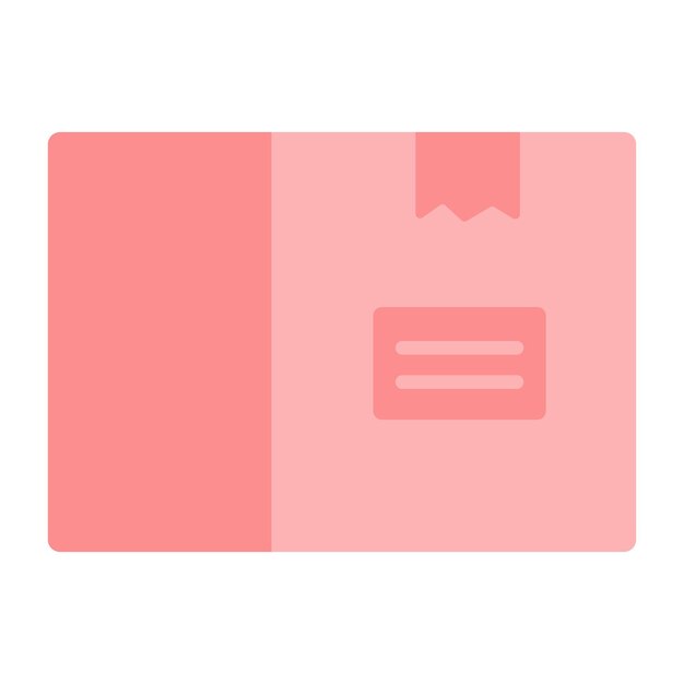 Un práctico icono plano de mensajería.