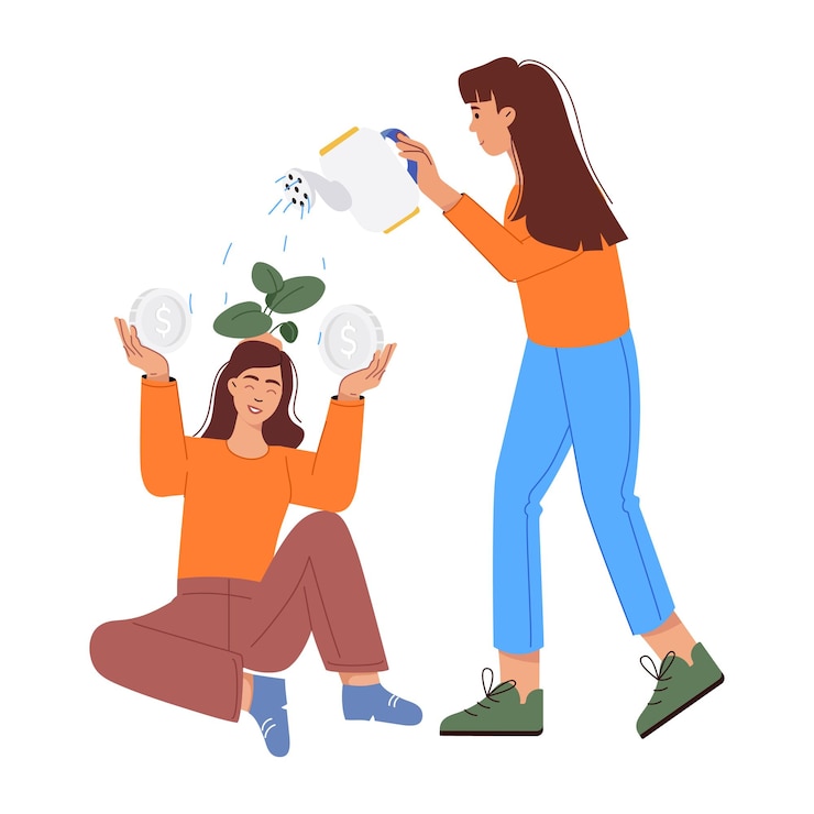 Vector un práctico paquete de ilustraciones planas para la recaudación de fondos