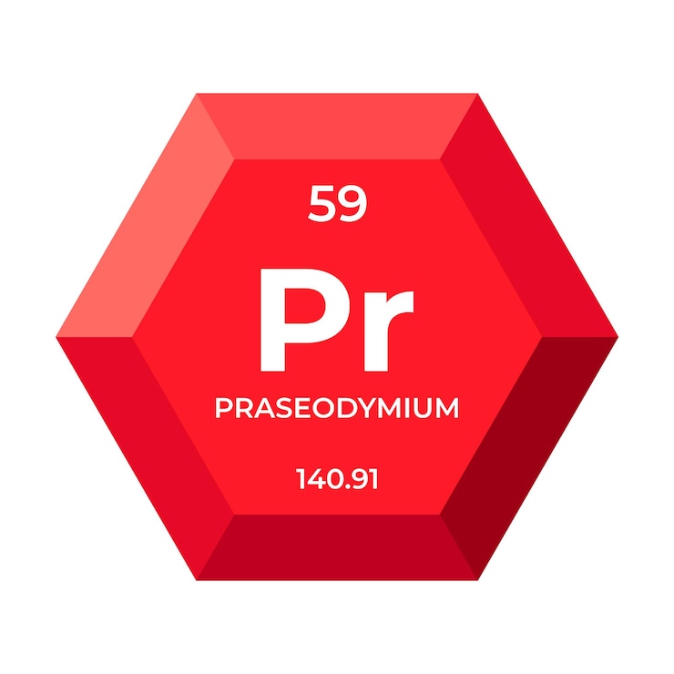 Vector el praseodimio es el elemento químico número 59 del grupo de los lantánidos.