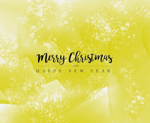 Preciosa plantilla de banner de fondo de Navidad en acuarela