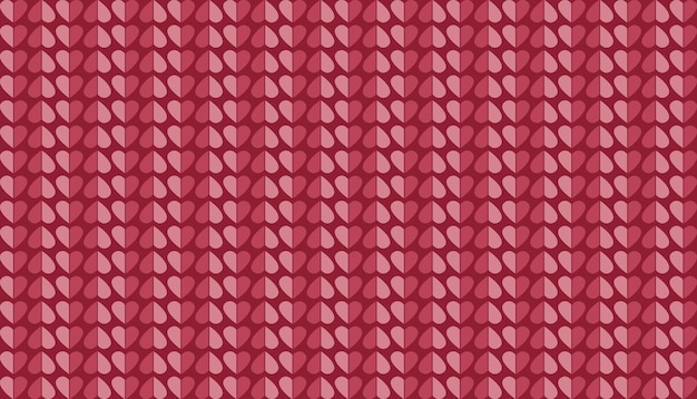 Precioso diseño de fondo y papel tapiz con patrón sin costuras en forma de corazón