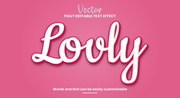 Precioso efecto de texto 3d editable