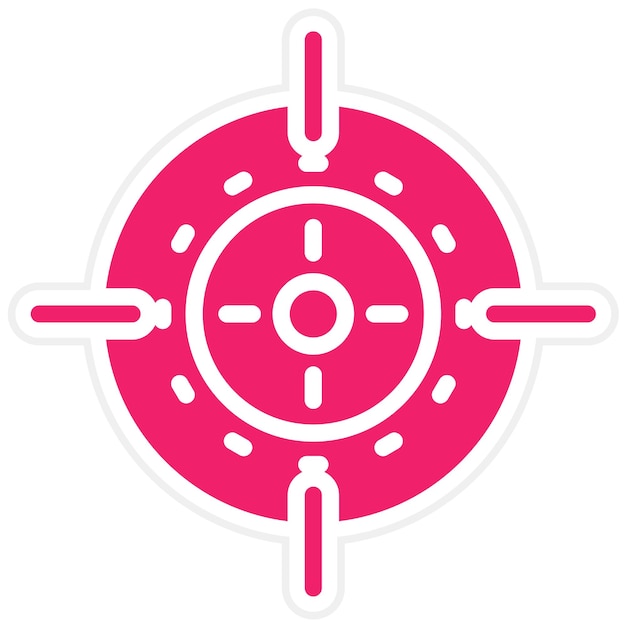 Precisión del diseño vectorial Estilo del icono de giro