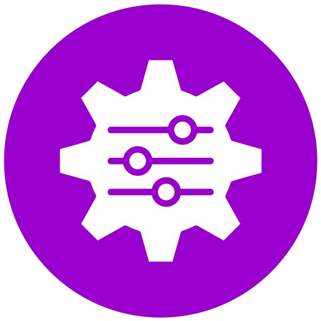 Preferencias de diseño vectorial Estilo del icono del engranaje