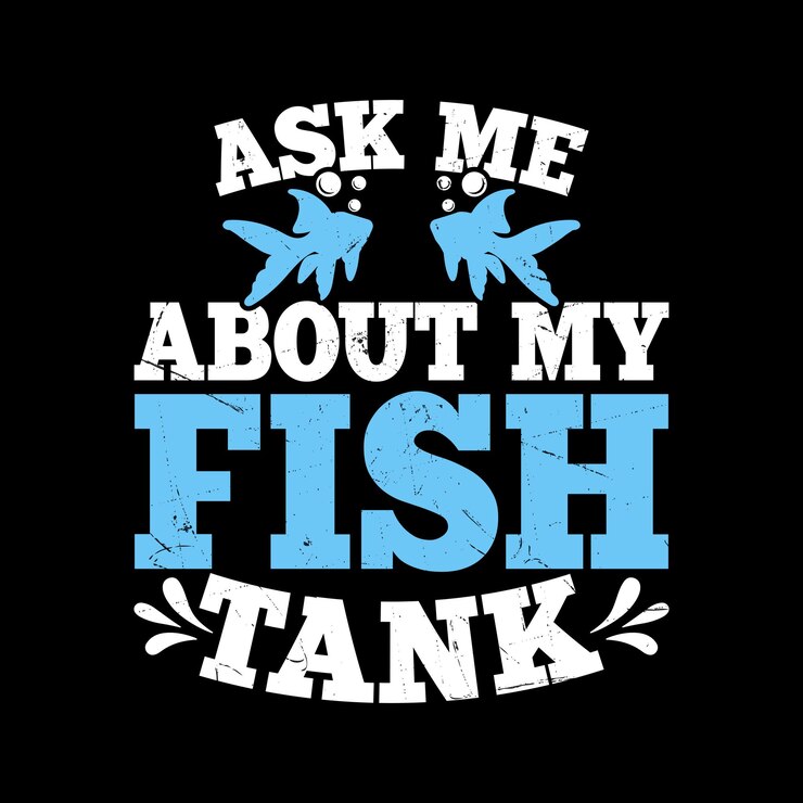 Vector pregúntame acerca de mi tanque de peces divertido amante de los peces retro diseño de camiseta de acuario vintage