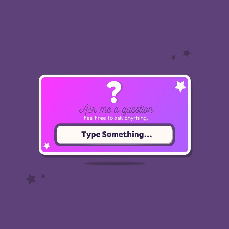 Vector pregúntame un diseño de caja de preguntas