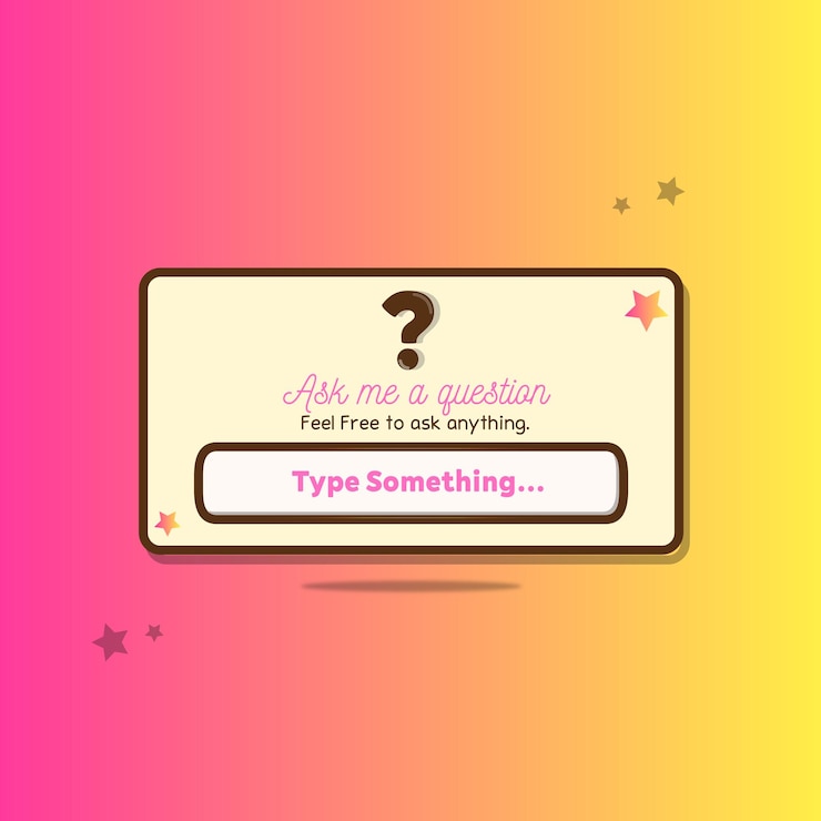 Vector pregúntame un diseño de caja de preguntas