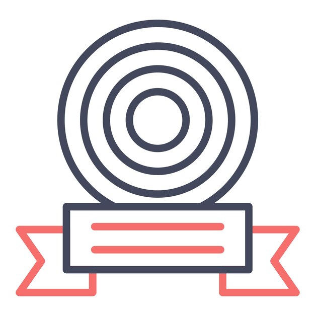 Premio al estilo de ilustración vectorial