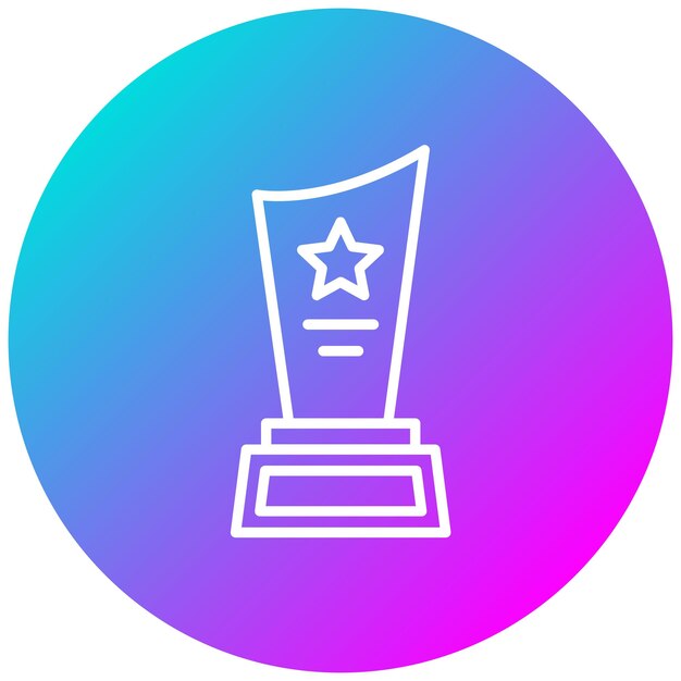 Premio al estilo de ilustración vectorial