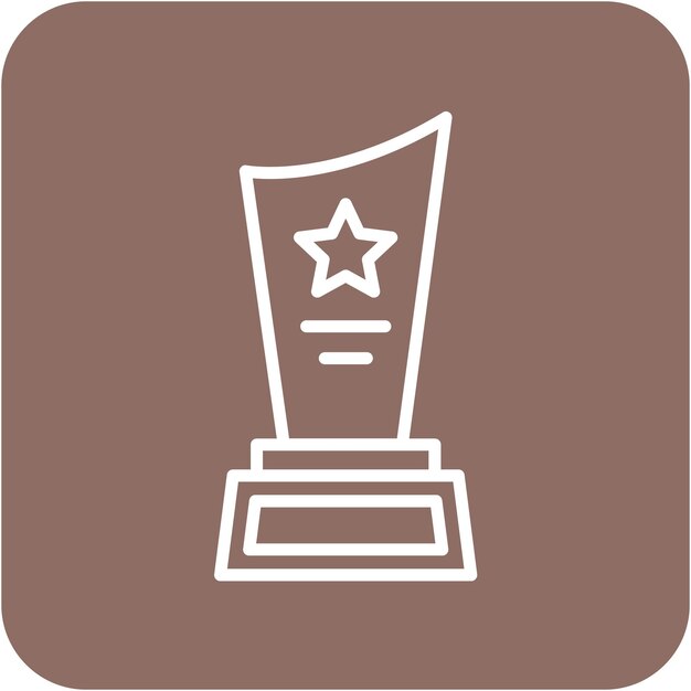 Premio al estilo de ilustración vectorial