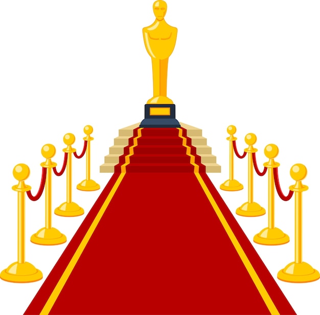 Vector premio alfombra roja