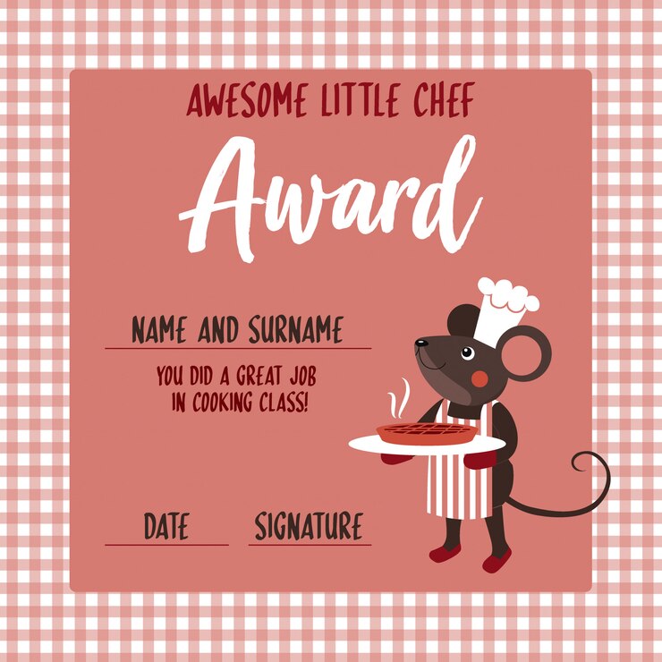 Vector premio chef pequeño