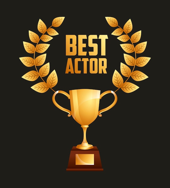 Vector premio de cine