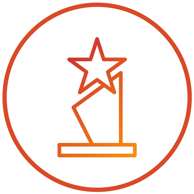 Premio de diseño vectorial Estilo de icono