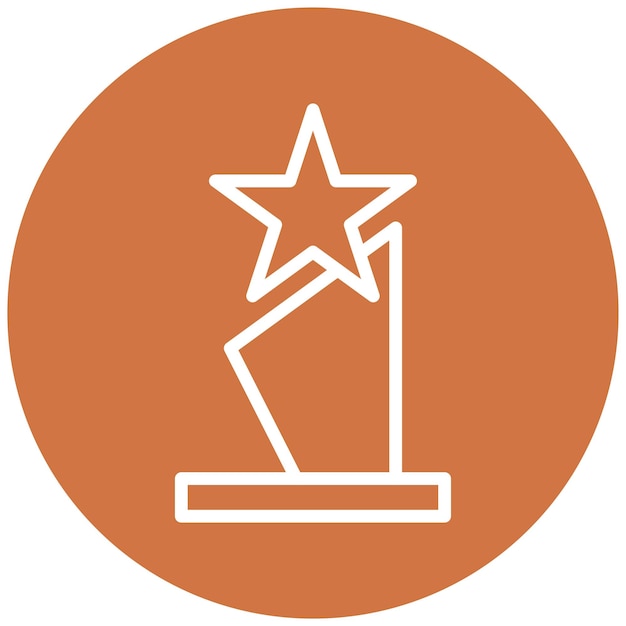 Premio de diseño vectorial Estilo de icono