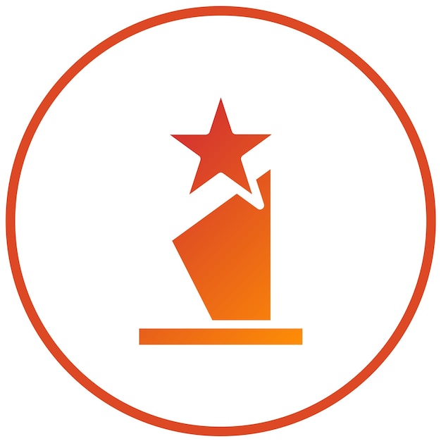 Premio de diseño vectorial Estilo de icono