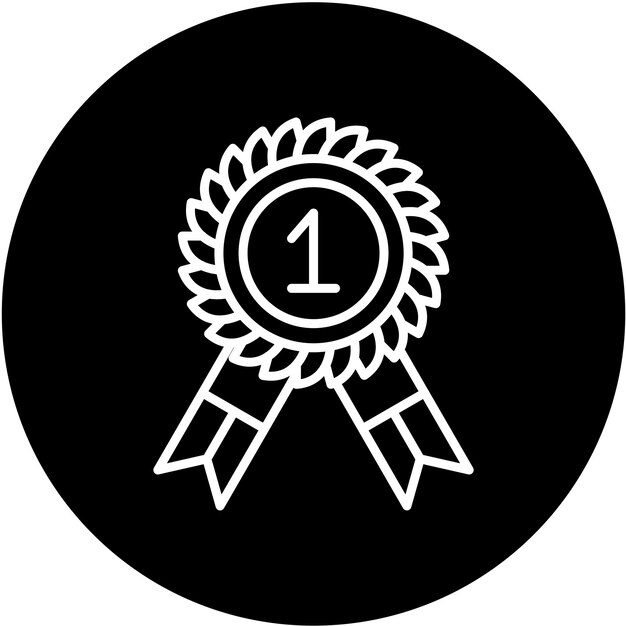 Premio de diseño vectorial Estilo de icono