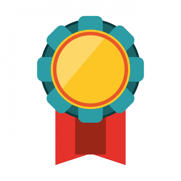 Premio emblema de cinta símbolo