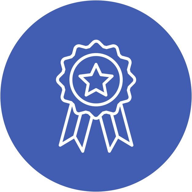 Premio de estilo de ilustración vectorial de insignia