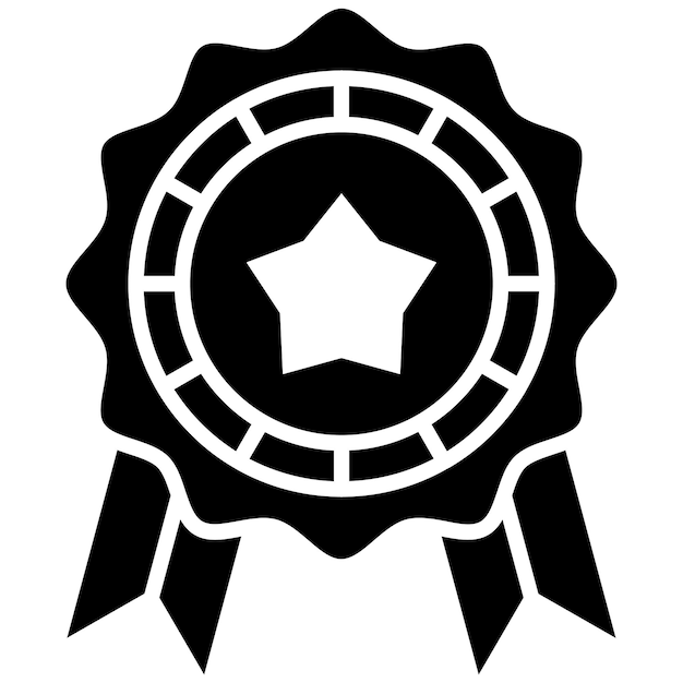 Premio Glifo Ilustración Negro Sólido