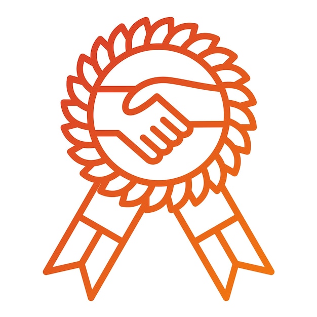 Premio de Hospitalidad de Diseño Vector Icon Style