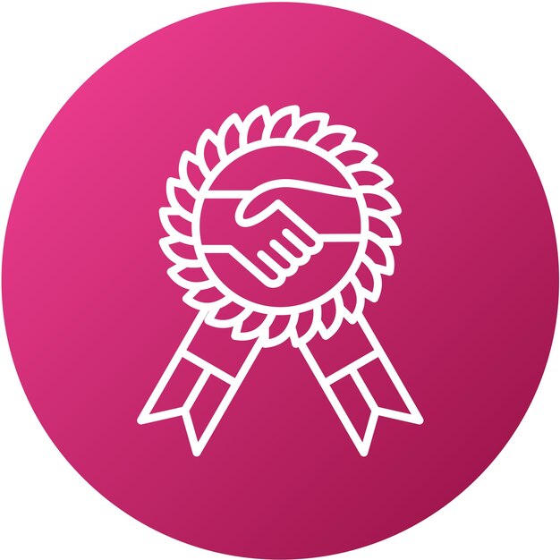 Premio de Hospitalidad de Diseño Vector Icon Style