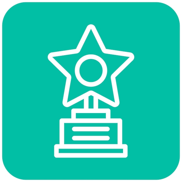 Premio de Ilustración de Diseño de Iconos Vectoriales