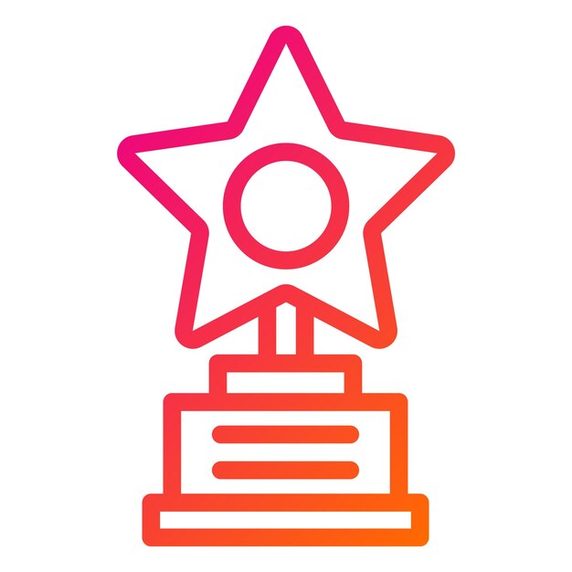 Premio de Ilustración de Diseño de Iconos Vectoriales