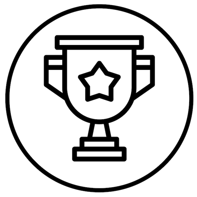 Premio de Ilustración de Diseño de Iconos Vectoriales
