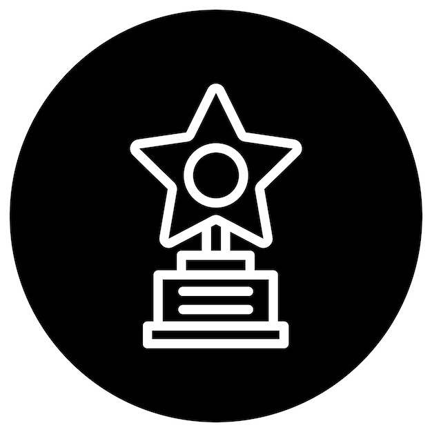 Premio de Ilustración de Diseño de Iconos Vectoriales