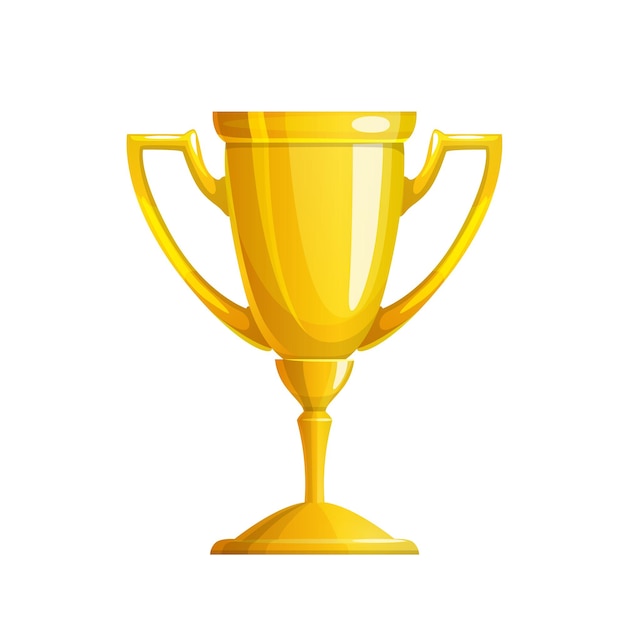 Vector premio o premio de trofeo de icono de copa de ganador de oro