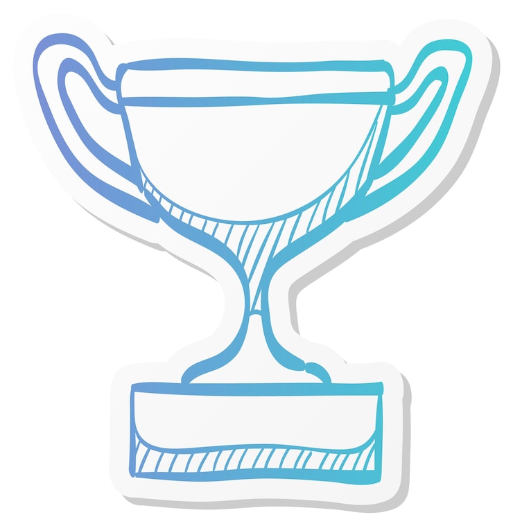 Vector premio del trofeo del campeón