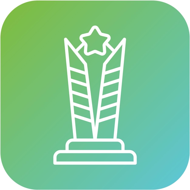 Premio Vector de Diseño de Películas Icon Style