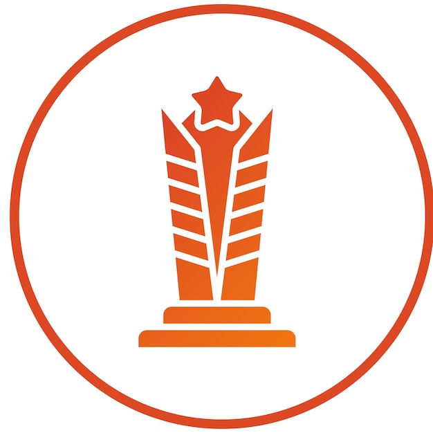 Premio Vector de Diseño de Películas Icon Style