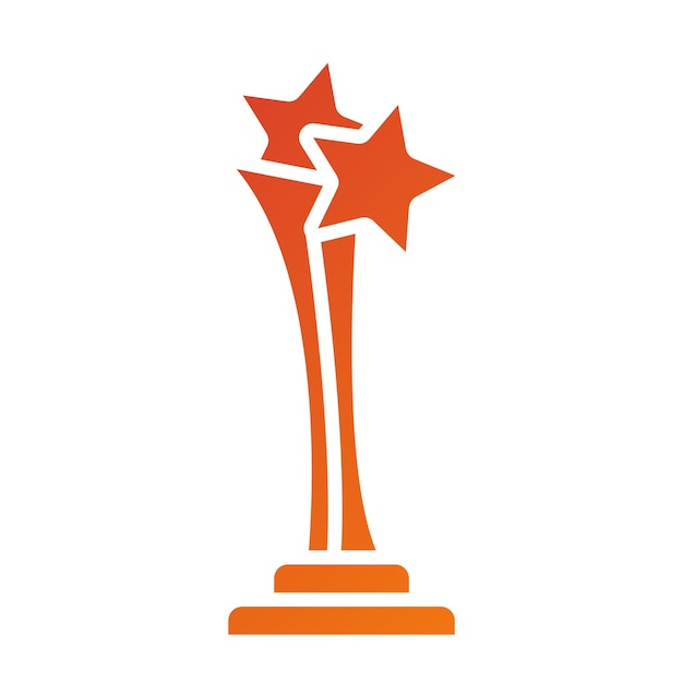 Premios de cine de diseño vectorial Icon Style
