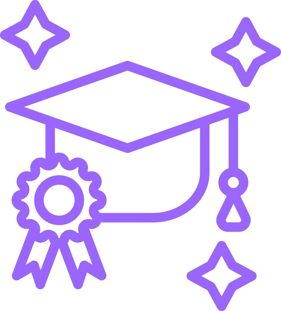 Los premios de los estudiantes de diseño vectorial Icon Style