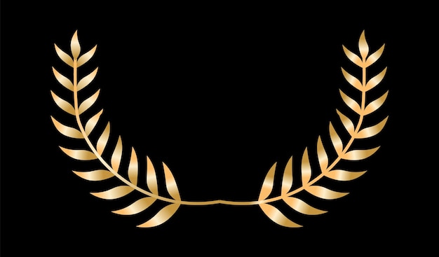 Premios de película de oro coronas de premios de oro ilustración vectorial