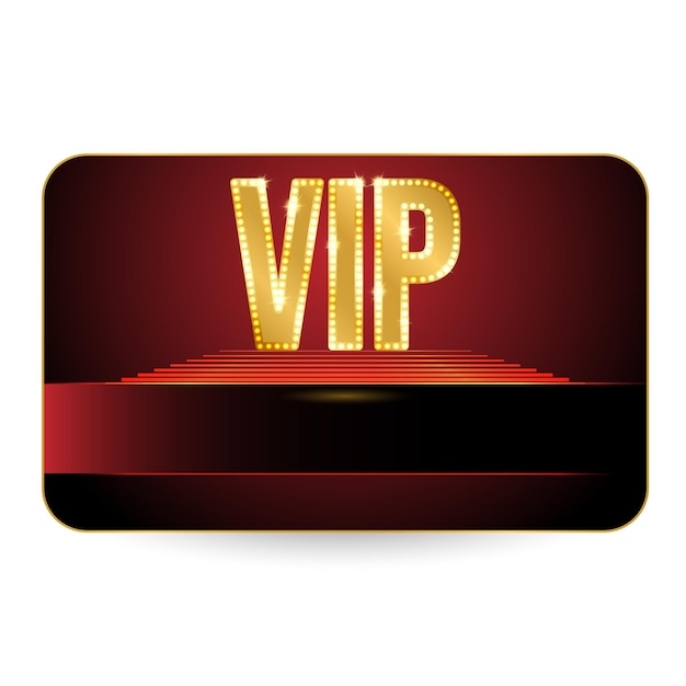 Premium de altura de la tarjeta VIP roja