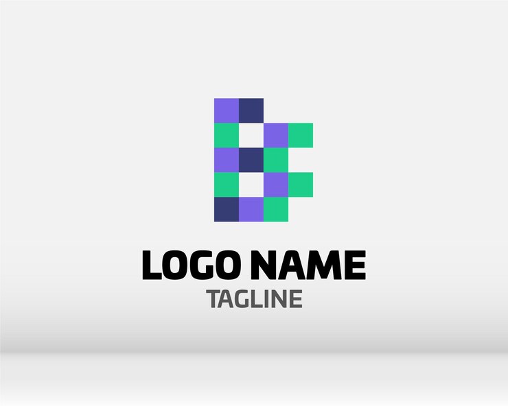 Vector premium vector b logo en dos variaciones de color hermoso diseño de logotipo para marca de empresa de lujo elegante diseño de identidad en azul y dorado