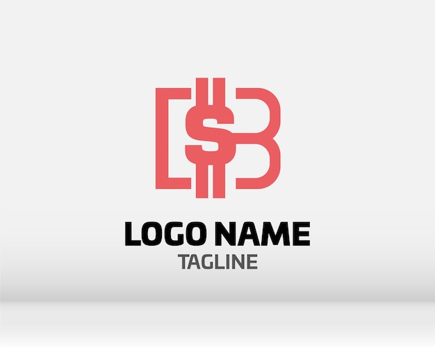 Premium vector b logo en dos variaciones de color hermoso diseño de logotipo para marca de empresa de lujo elegante diseño de identidad en azul y dorado