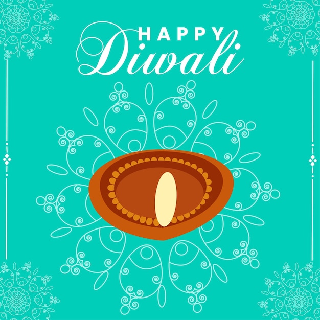 Premium vector feliz diwali festival vector ilustración arte stock