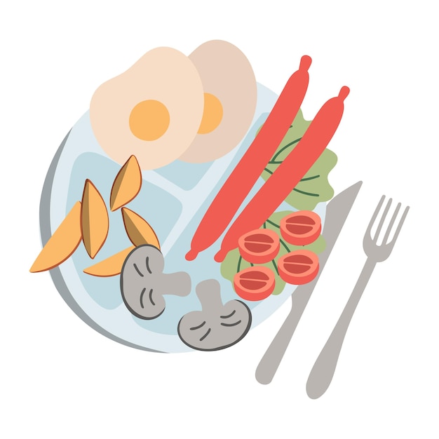 Preparación de platos Alimentos cocidos Desayuno y cena Comidas servidas en platos bandejas Huevos fritos