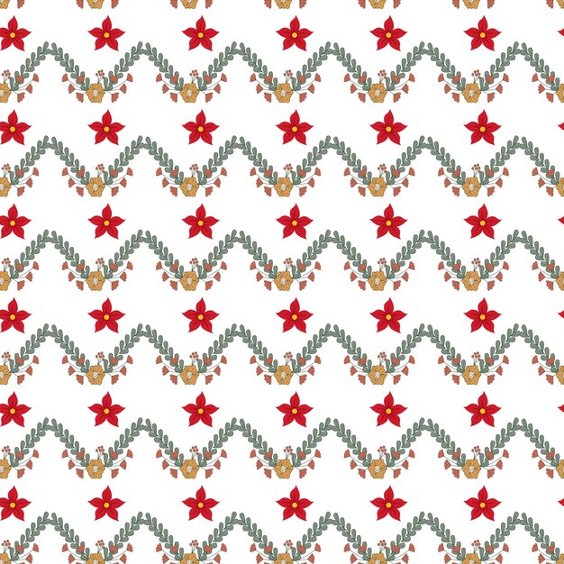 Preparaciones navideñas Diseño de patrones vectoriales sin costuras