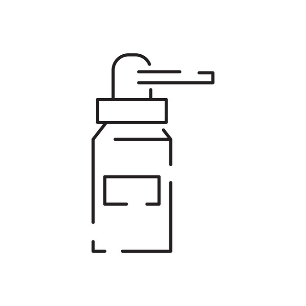 Preparados médicos o icono de línea plana de medicamentos Medicina y accidente cerebrovascular de emergencia elemento de medicamento vectorial Vector simple icono de farmacia y línea de salud hospital