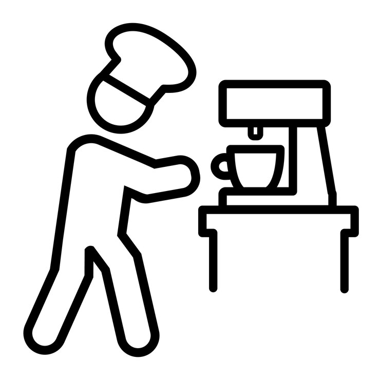 preparando cafe