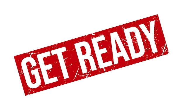 Prepare el vector de sello de goma